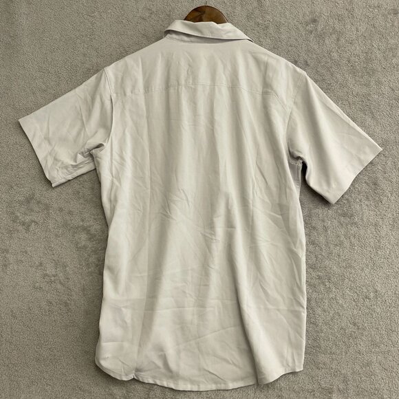NWOT Columbia Outdoor button down Men's S Regular Fit Short Sleeve Shirt Gray - Picture 3 of 9